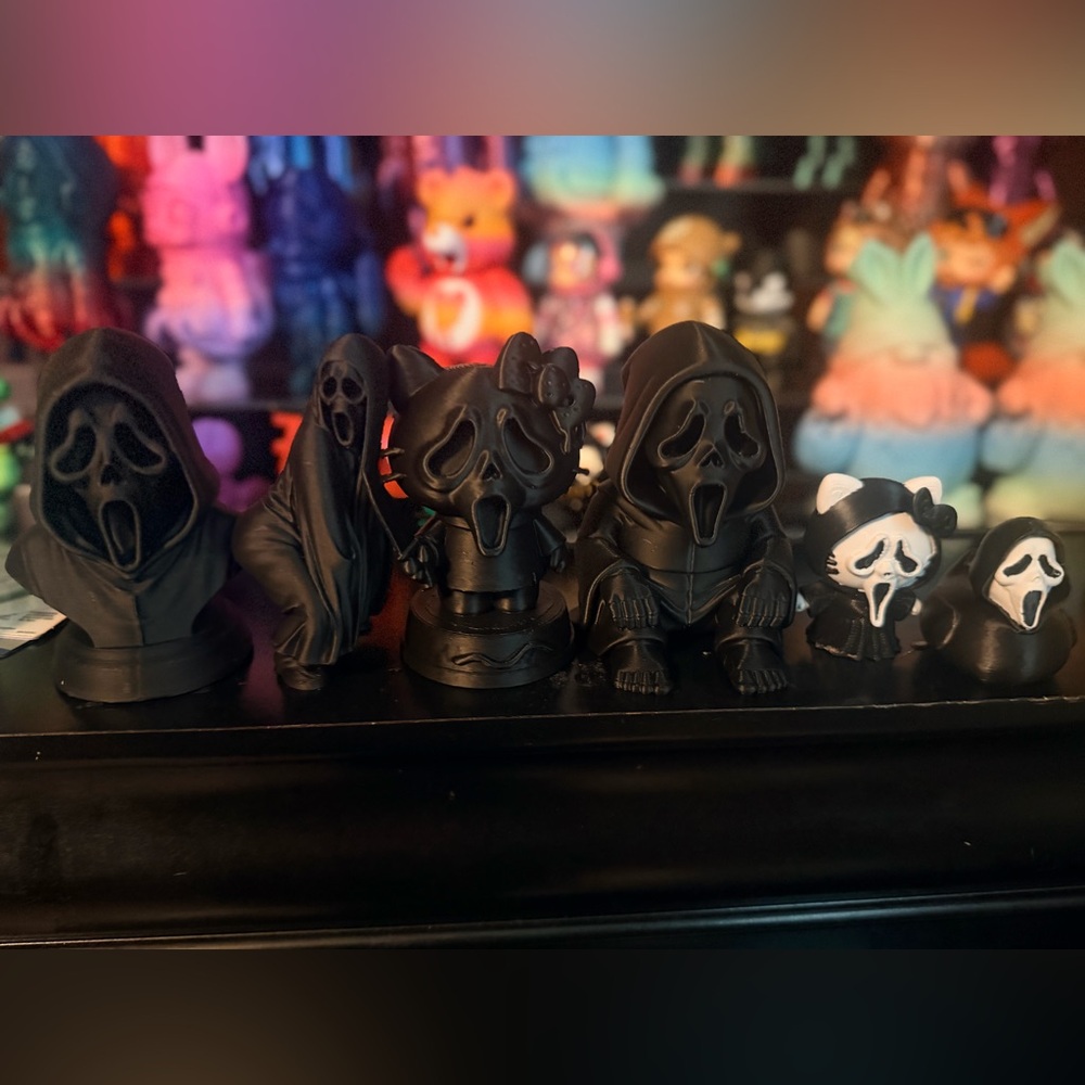 Ghost Face/ Scream / Hello Kitty 3D Print Bundle - 6 Piece Set
